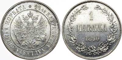 Лот №455, 1 марка 1890 года. L.