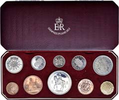 Лот №61,  Великобритания. Коронационный набор 1953 года из 10 монет.