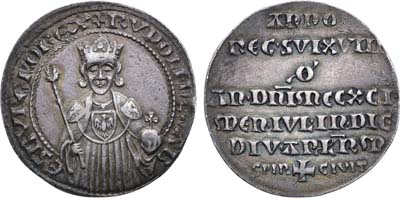 Лот №25,  Германия, Шпайер. Памятная медаль в честь первого представителя династии Габсбургов (Рудольфа фон Габсбурга).