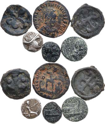Лот №1, Лот из 6 античных монет.