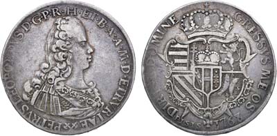 Лот №274,  Италия. Великое герцогство Тосканское. Великий герцог Пётр Леопольд I. Франческоне 1768 года.