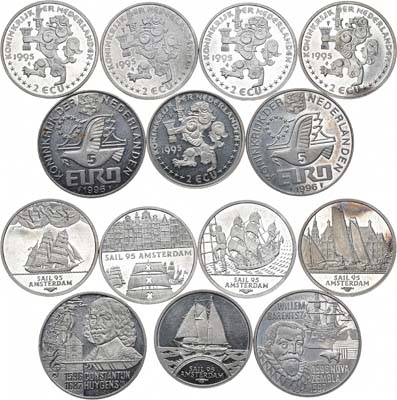 Лот №70,  Нидерланды. Сборный лот из 7 монет 1995-1996 гг.