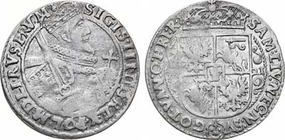 Лот №182,  Речь Посполитая. Король польский и великий князь литовский Сигизмунд III Васа. Орт (1/4 талера) 1621 года.