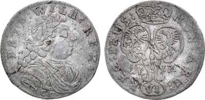 Лот №194,  Священная Римская Империя. Королевство Пруссия. Король Фридрих Вильгельм I. 6 грошей (шестак) 1717 года (C G).