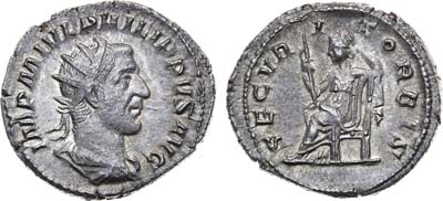 Лот №31,  Римская Империя. Император Филипп I Араб. Антониниан 244-245 гг.