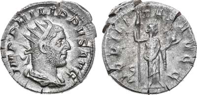 Лот №34,  Римская Империя. Император Филипп I Араб. Антониниан 248 года.