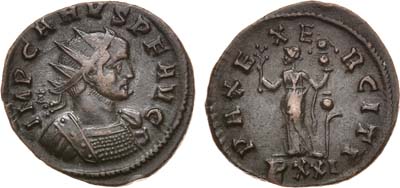 Лот №41,  Римская Империя. Император Кар. Антониниан 282 года.