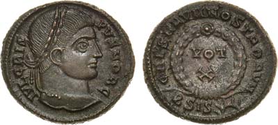 Лот №49,  Римская Империя. Император Крисп. Центенионалий 321-324 гг.