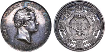 Лот №94,  Германия. Пруссия. Медаль 1840 года. В память коронации Фридриха Вильгельма IV. Берлин, 15 октября 1840 года.
