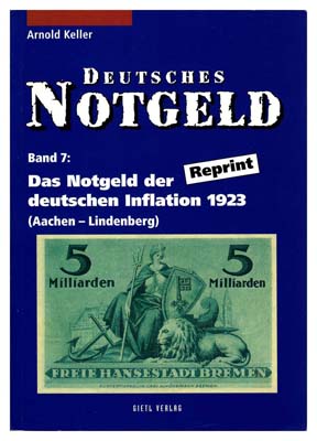 Лот №346,  Каталог немецких нотгельдов периода немецкой инфляции 1923 года. Часть 1 (Аахен-Линденберг).