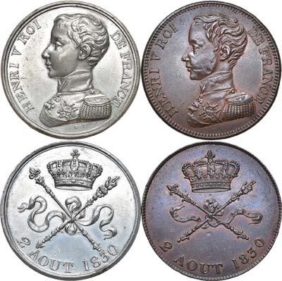 Лот №149,  Франция. Сборный лот из 2 монет 1830 года.
