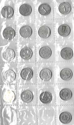 Лот №40,  ГДР (Германская Демократическая Республика). Сборный лот из 21 монеты.
