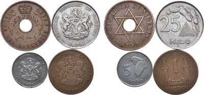 Лот №83,  Нигерия. Сборный лот из 4 монет.