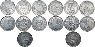 Лот №96,  Португалия. Сборный лот из 7 монет серии 