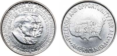 Лот №128,  США. 1/2 доллара (50 центов) 1952 года.