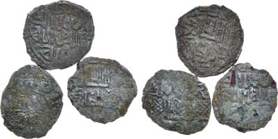 Лот №170,  Лот из 3 монет Поокское подражание 1390-1400 гг. Подделки в ущерб обращению.