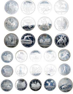 Лот №78, Комплект из 27 монет 1978-1980 гг. Игры XXII Олимпиады 1980 года. Москва.