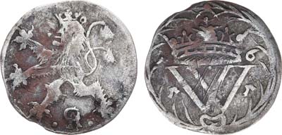 Лот №141,  Священная Римская империя. Ландграфство Гессен-Кассель. Ландграф Вильгельм VI. Альбус (12 геллеров) 1655 года (A.G.).