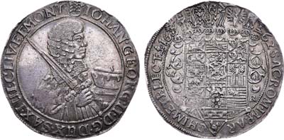 Лот №143,  Священная Римская империя. Курфюршество Саксония. Альбертинская линия. Курфюрст Иоханн Георг II. Талер 1662 года.