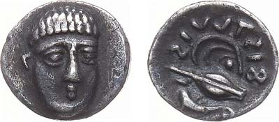Лот №2,  Кампания, Фистелия. Обол 325-275 гг. до н.э.