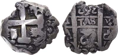 Лот №178,  Перу. Испанская колония. 2 реала 1684-1700 гг (корабельные деньги).
