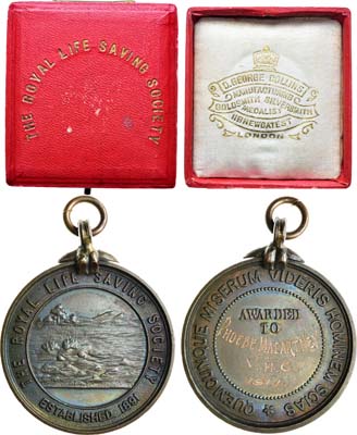 Лот №44,  Великобритания. Король Георг V. Наградная медаль 1914 года. 