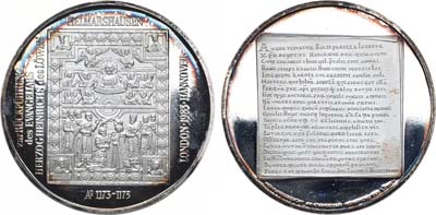 Лот №35,  ФРГ. Медаль 1983 года. Евангелие Генриха Льва (1173-1175 гг). Рестрайк.
