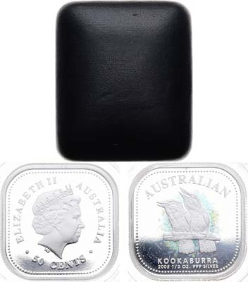Лот №5,  Австралия. Британское содружество. Королева Елизавета II. 50 центов 2005 года. Австралийская кукабара.