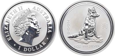 Лот №7,  Австралия. Королева Елизавета II. 1 доллар 2006 года. Серия 