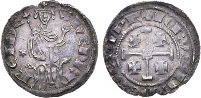 Лот №136,  Королевство Кипр. Государство крестоносцев. Король Генрих II. 1 грос 1310-1324 гг.