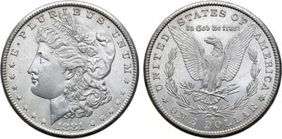 Лот №177,  США. 1 доллар 1881 года.
