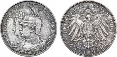 Лот №85,  Германская империя. Королевство Пруссия. Король Вильгельм II. 2 марки 1901 года.