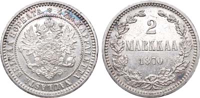 Лот №687, 2 марки 1870 года. S.