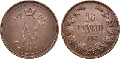 Лот №746, 10 пенни 1895 года.