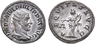 Лот №88,  Римская Империя.  Император Филипп Араб. Антониниан.  244-249 гг.