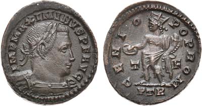 Лот №94,  Римская Империя. Император Максимин II Даза. Фоллис. 310-313 гг.