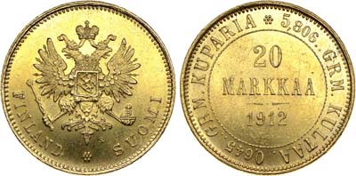Лот №730, 20 марок 1912 года. S.