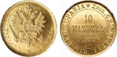 Лот №212, 10 марок 1904 года. L.