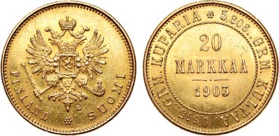 Лот №567, 20 марок 1903 года. L.