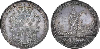 Лот №17,  Германия. Курфюршество Брауншвейг-Люнебург-Ганновер. Король Великобритании Георг II как курфюрст. Талер 1759 года.