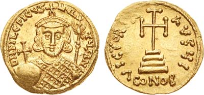 Лот №4,  Византийская империя. Император Филиппик Вардан. Солид. 711-713 гг.