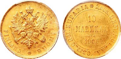 Лот №254, 10 марок 1905 года. L.