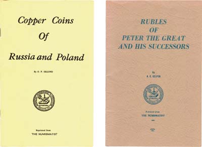 Лот №882, Комплект из двух  книг по русской нумизматике на английском языке.