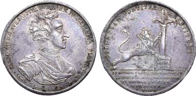 Лот №11,  Шведская Померания. Король Карл XII. Медальный рейхсталер 1709 года.