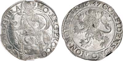 Лот №13,  Нидерланды (Республика Соединённых Провинций Нидерландов). Утрехт. Левендаальдер 1647 года.