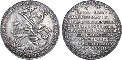 Лот №16,  Германия. Курфюршество Саксония (Альбертинская линия). Курфюрст Иоганн Георг II. Медальный талер 1678 года.