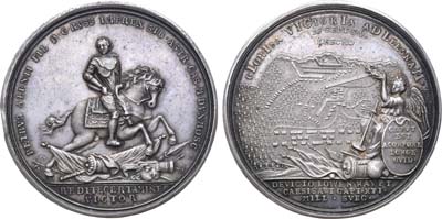 Лот №44, Медаль 1708 года. В память сражения при Лесной.