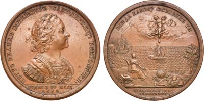 Лот №72, Коллекция. Медаль 1725 года. В память кончины Императора Петра I.