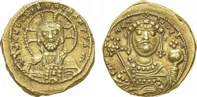 Лот №35,  Византийская Империя. Император Константин IX Мономах. Тетартерон 1042-1055 гг.