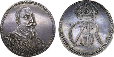 Лот №179,  Королевство Швеция. Медаль в честь короля Густава II Адольфа.